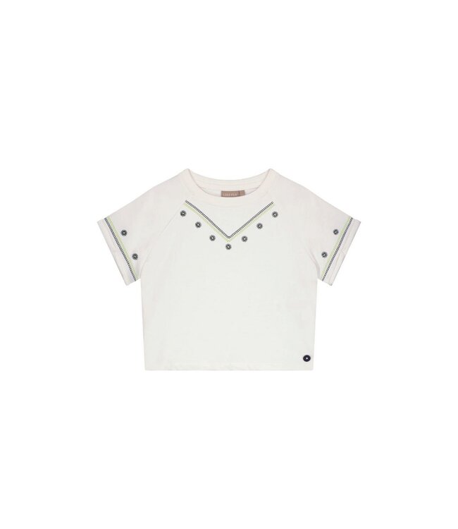 Like Flo zomer sweater meisjes teens - off wit - cropped - Dazy