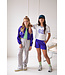 Like Flo zomer bomber jack meisjes teens - kobalt blauw - metallic - Donald