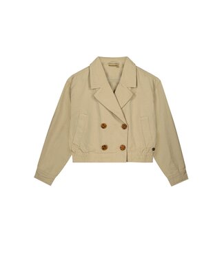 Like Flo zomer trenchcoat jas meisjes teens - zand - cropped - Akon