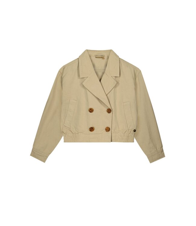 Like Flo zomer trenchcoat jas meisjes teens - zand - cropped - Akon