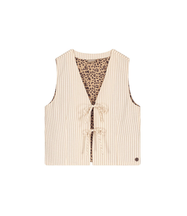 Like Flo zomer gilet meisjes teens - creme - strik - Cameron