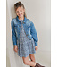 Like Flo zomer spijkerjasje meisjes - denim blauw - Dina