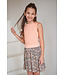 Like Flo zomer jurk meisjes - perzik - AOP - Moon