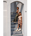 Like Flo zomer broek meisjes - army groen - metallic, plisse - Fenna