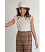 Like Flo zomer broek meisjes - luipaard latte - plisse, mesh - Freya