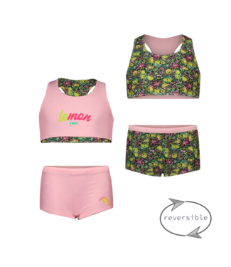 B.Nosy zomer reversibel bikini meisjes - groen/roze - Winona