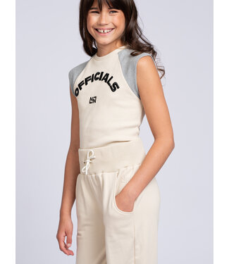 Nik&Nik zomer sweat broek meisjes - taupe - Ivy