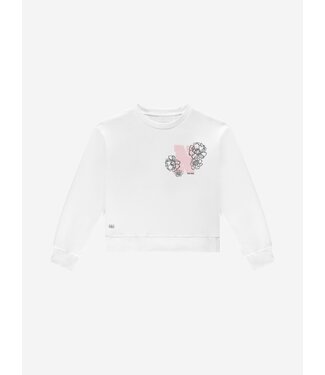 Nik&Nik zomer sweat shirt meisjes - off wit - Rose