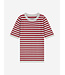 Nik&Nik zomer trui S/S gestreept meisjes - rood / off wit - Jolie