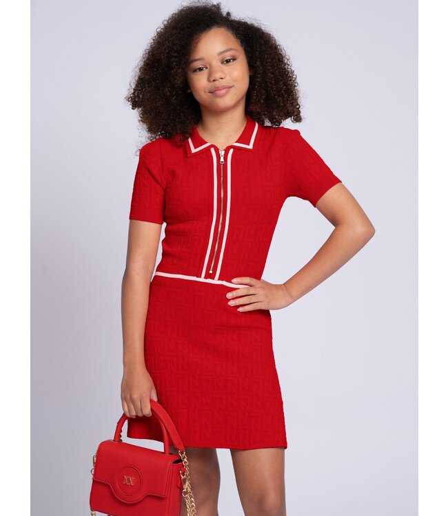 Nik&Nik zomer jurk meisjes - rood - Lieve