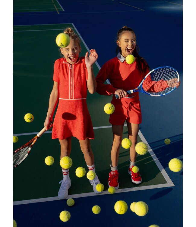 Nik&Nik zomer jurk meisjes - rood - Lieve