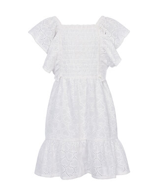 LOOXS Little Zomer jurk meisjes embroidery - wit