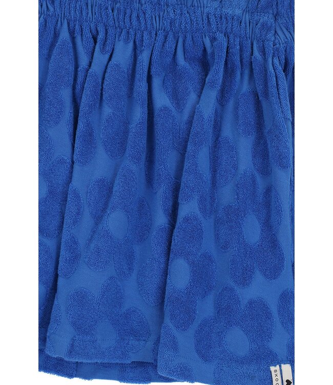 LOOXS Little Zomer rok meisjes jaquard bloemen terry - blauw