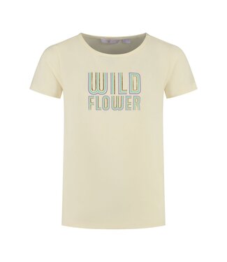MAYCE zomer t-shirt meisjes - off wit - artwork