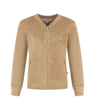 MAYCE zomer vest meisjes - taupe - velvet