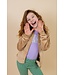 MAYCE zomer vest meisjes - taupe - velvet