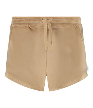 MAYCE zomer short meisjes - taupe - velvet