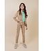 MAYCE zomer broek meisjes - taupe - velvet
