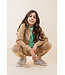 MAYCE zomer broek meisjes - taupe - velvet