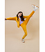 MAYCE zomer broek meisjes - oker geel - velvet