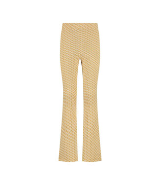 MAYCE zomer flair broek meisjes - oker geel - print