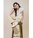 MAYCE zomer flair broek meisjes - oker geel - print