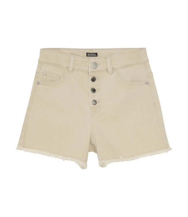 Indian Blue Jeans Zomer jeans short meisjes - zand - wide fit