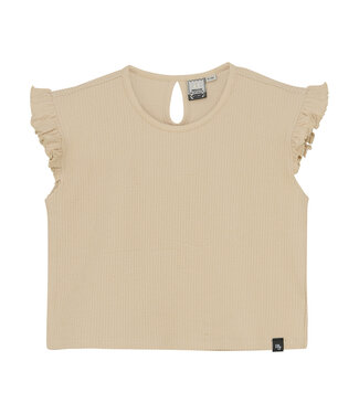 Indian Blue Jeans Zomer top meisjes - zand - cropped - ruffel