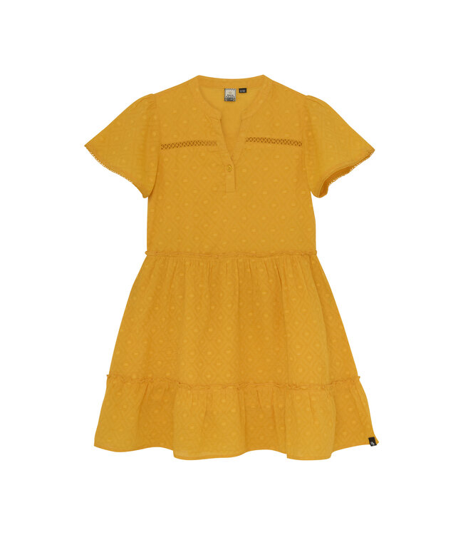 Indian Blue Jeans Zomer jurk meisjes - geel - kant