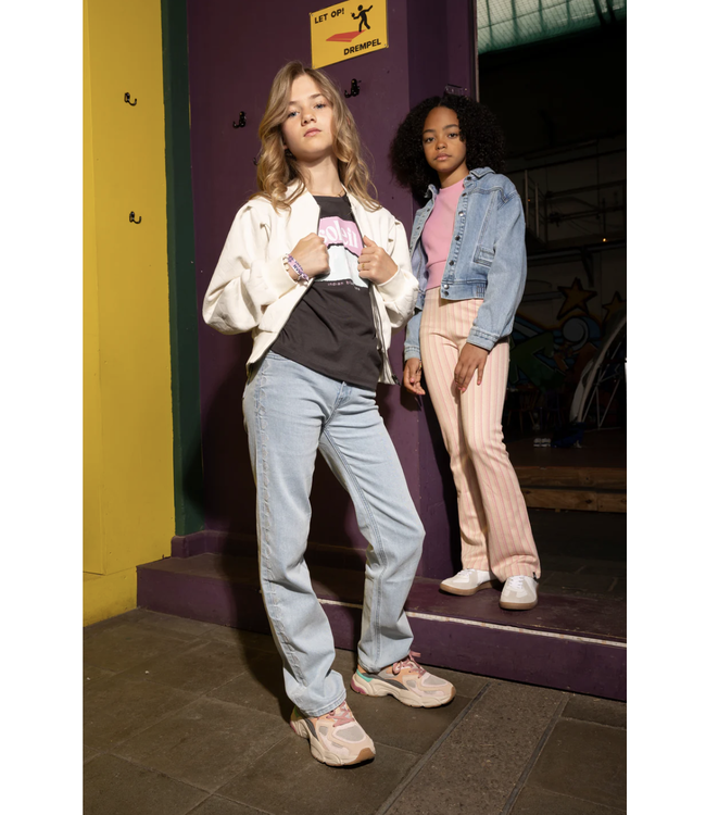 Indian Blue Jeans Zomer T-shirt S/S meisjes - grijs - print