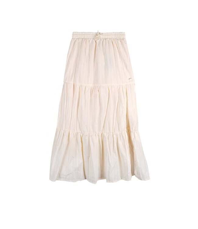 NoBell zomer maxi rok meisjes - ivoor wit - split - Nael