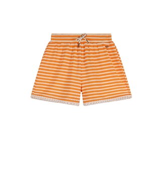 NoBell zomer short meisjes - melon - jersey, fancy streep - Sillas