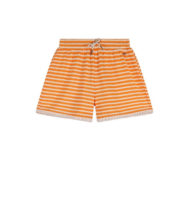 NoBell zomer short meisjes - melon - jersey, fancy streep - Sillas