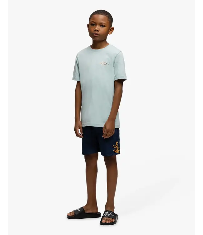 Malelions Zomer t-shirt jongens - sky blauw - Splash