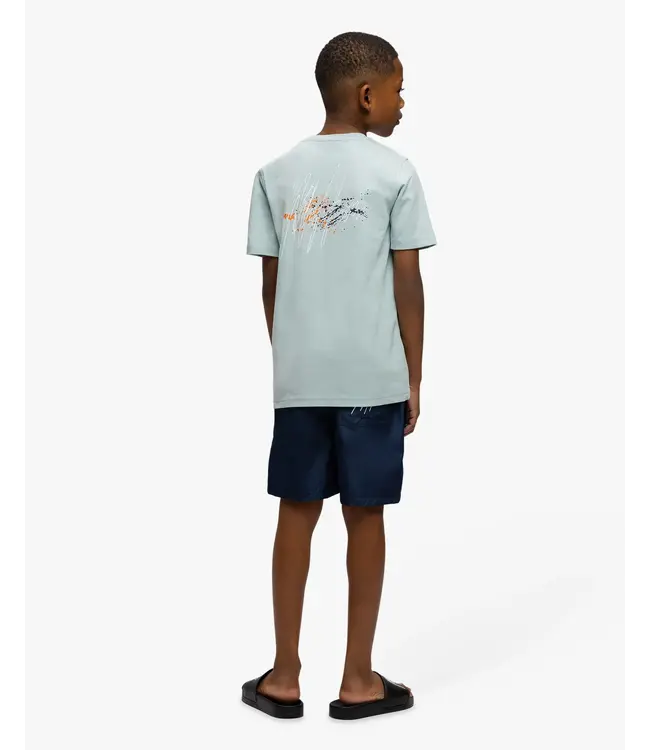 Malelions Zomer t-shirt jongens - sky blauw - Splash