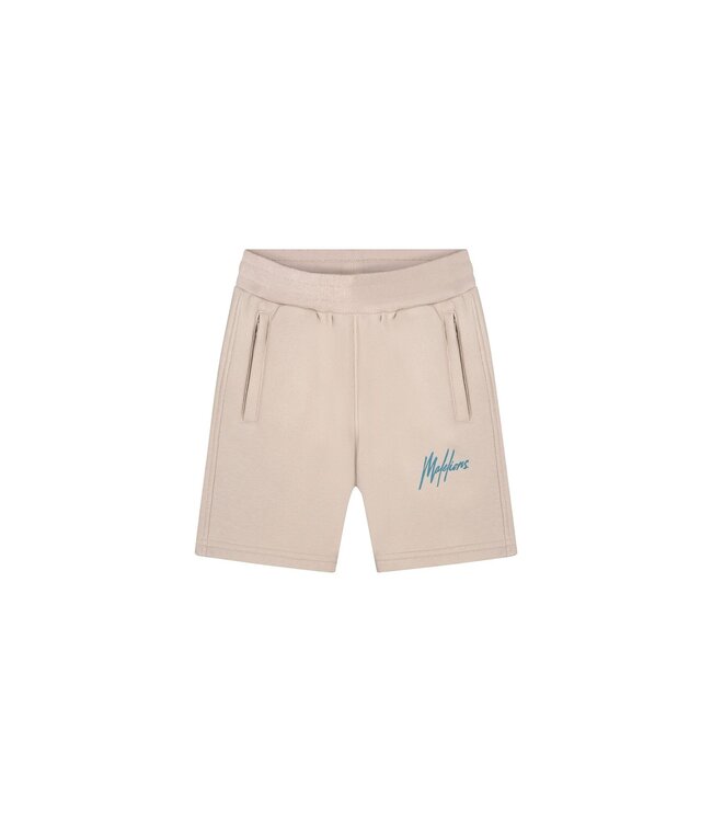 Malelions Zomer short jongens - taupe - Signature - gestreept