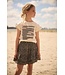 NoNo zomer t-shirt meisjes - ivoor wit - fancy mouw - Kiki
