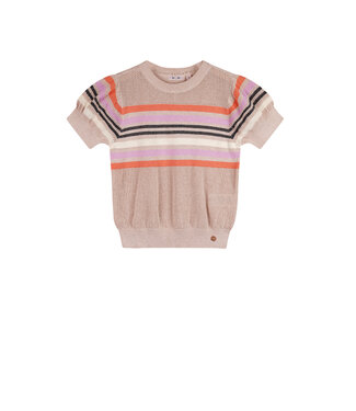 NoNo zomer top meisjes - zand - gebreid - Kae