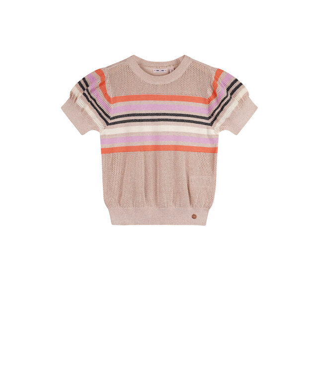 NoNo zomer top meisjes - zand - gebreid - Kae