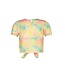 B.Nosy zomer top meisjes - roze/geel/groen AOP - knoop - Bonny