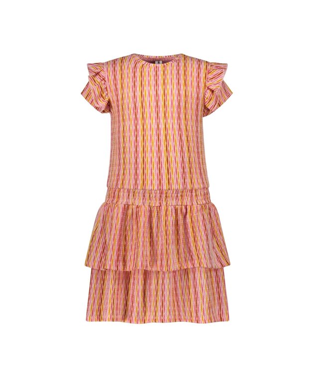 B.Nosy zomer jurk meisjes - roze AOP - Delphi