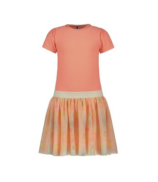 B.Nosy zomer jurk meisjes - zalm roze blush - mesh - Deanna