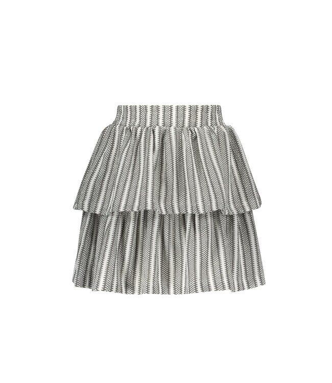 B.Nosy zomer rok meisjes - zwart/wit gestreept - 2-laags - Romee