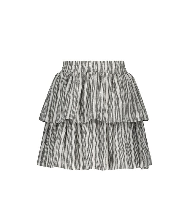 B.Nosy zomer rok meisjes - zwart/wit gestreept - 2-laags - Romee