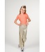 B.Nosy zomer t-shirt meisjes - zalm roze blush - ruffel - Teddie