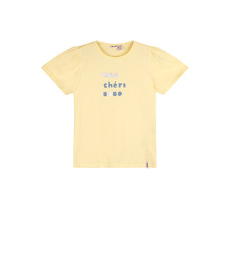 NoNo zomer t-shirt meisjes - geel - mon cheri - Kandy