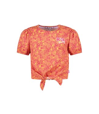 B.Nosy zomer top meisjes - K3 - oranje/paars AOP - Bobbi