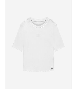 Nik&Nik zomer rib top meisjes - off wit - Sylvia