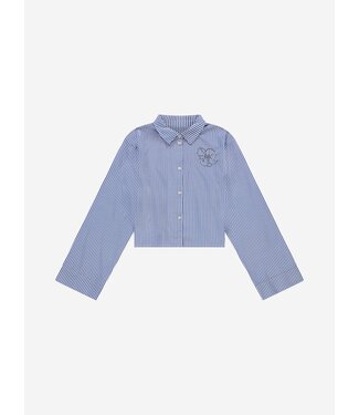 Nik&Nik zomer blouse meisjes - paars / off wit - Naomi