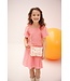 NoNo Zomer jurk meisjes Roze - geweven - smocked - Malia